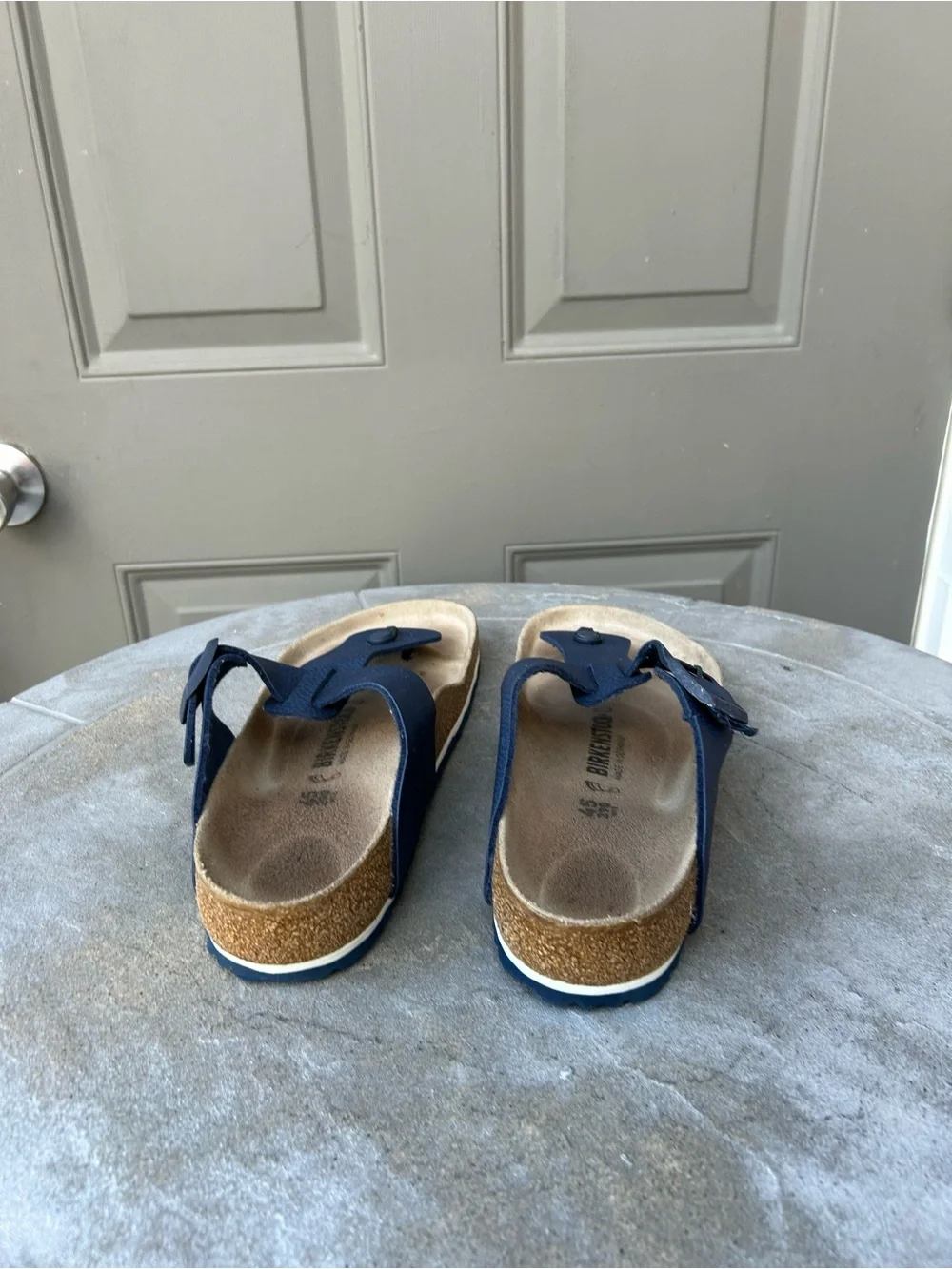 Birken Stock Men Blue Thong Sandals (READ DESCRIPTION)